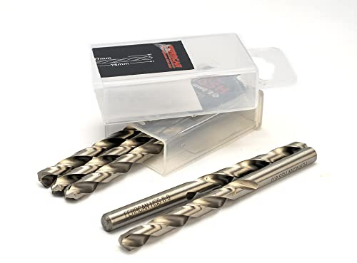 Ferrcan Forets HSS M2 DIN 338 pour métaux, spéciaux pour fer, acier au carbone, fonte, aluminium, etc. (Pack de 5 unités par taille) (8mm)