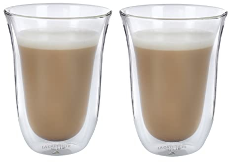 La Cafetière - Juego De 2 Tazas Para Café Con Leche, Doble Pared
