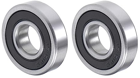QUARKZMAN 16101-2RS ID 12x30x8mm Rillen Kugellager 2Stk | Chromstahl Doppelversiegelt für Mechanische Geräte und Haushaltsmittel
