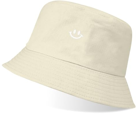 flintronic Cappello Pescatore Pieghevole, Reversibile, Donna Uomo Bucket Hat Cotone, Protezione del Sole Cappelli, Sole per Spiaggia all'Aperto 56-58 cm