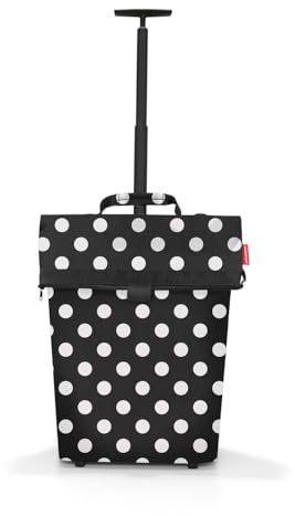 Reisenthel Trolley M Einkaufstrolley Einkaufsroller Einkaufskorb mit Rollen NT, Farbe:Dots White
