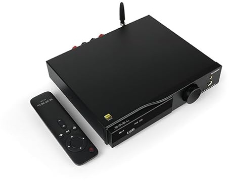 SMSL AO300 MA5332MS Clase D Amplificador de potencia con MA5332MS IC Bluetooth 5.1 MQA MQA-CD DAC CS43131 IC 4,4 mm/6,35 mm 768K/32Bit XMOS XU316 USB/BT/Coax/Opt/RCA/HDMI ARC Amplificador de entrada