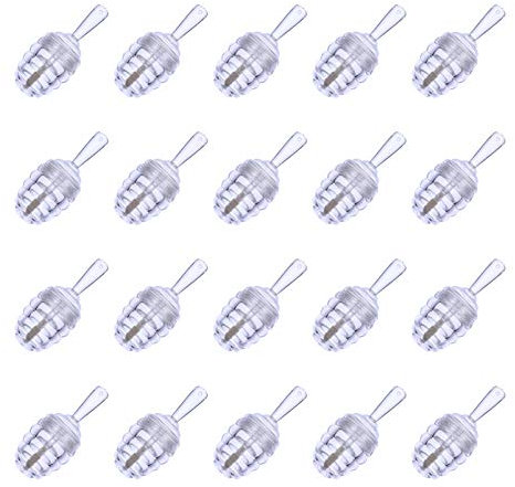 20 pièces vides rechargeables tubes de brillant à lèvres tube de brillant à lèvres pots de miel en forme de bouteille de baume à lèvres mini tubes de brillant à lèvres transparents bouteille cosmétiqu