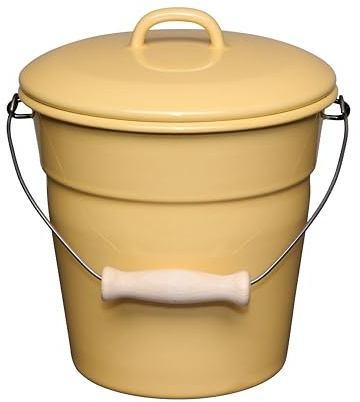 Riess, 0369-124, Bioeimer mit Deckel Ø 20cm, Sunshine, Vol. (Rec.): 3,5 Liter, Made in Österreich, 1,170kg, Induktionskocher kompatibel, Gasherd geeignet, Elektroherd geeignet, Spülmaschinenfest