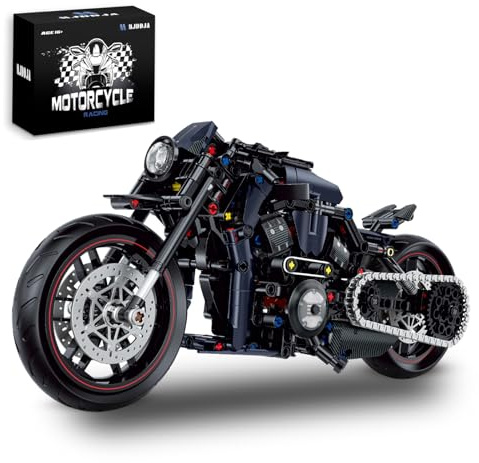 MJDDJA 1:8 Motorcycle Building Blocks Toy Kit, 623PCS, for Adults and Motorcycle Enthusiasts, Collectible Building Toy for Adults Birthday Gifts, Build A Model Motorcycle