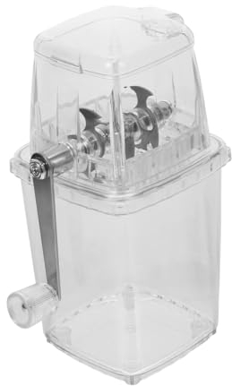 Hohopeti Manual Ice Crushing Machine Compact Hand- for Home and Kitchen Use Lightweight and Portable for Drinks