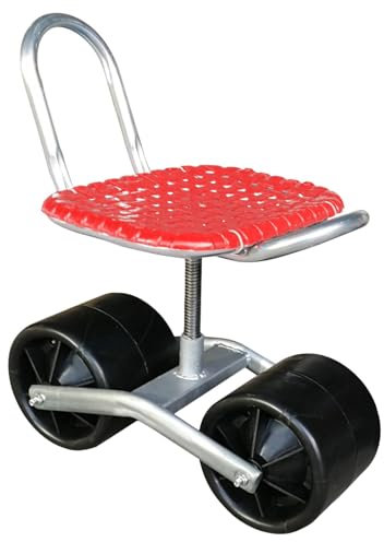 Rolling Garden Stool,Garden Cart, Rolling Garden Seat With Adjustable Height, Rotating Garden Chair, Rotating Gardening Seat, Wheeled Garden Kneeler, Garden Scooter Seat, Swivel Garden Seat