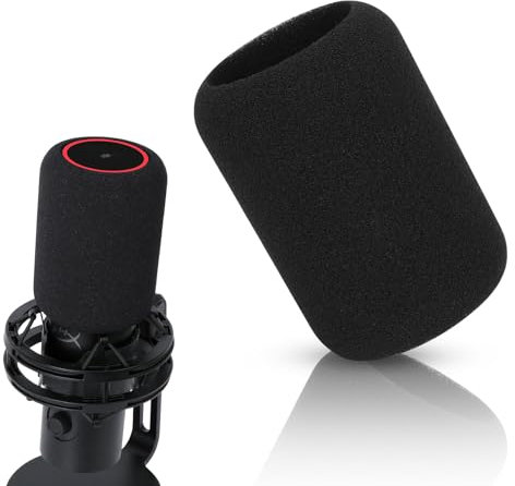 QuadCast 2 Popschutz - Mikro Windschutz Schallschutz Kompatibel mit HyperX QuadCast 2 S Mic, Öffnung von Oben für Mehr Bedienkomfort, Schutz Mikrofon Pop Filter Schaumstoff Windshield von YOUSHARES