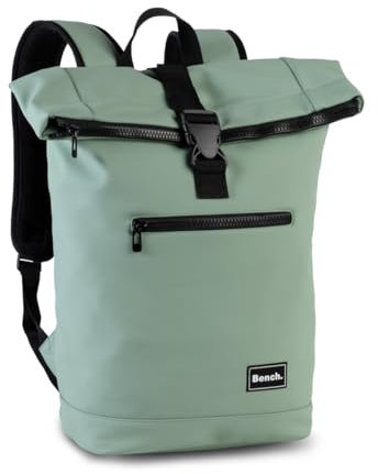 Ragusa-Trade Bench Hydro Rolltop Rucksack Damen & Herren, Daypack, Backpack, 47/56 x 38 x 13 cm, 20 L Volumen, graugrün