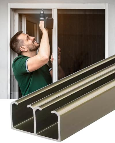 Sliding Door kit Pocket Door Track Hardware Kit for Sliding Door, Heavy Duty Barn Door Hardware Kit for 2 Doors, Box Rail Hanger for Cabinets/Closet/Pergolas(Style 2,22in/55.9cm)
