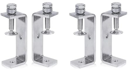 Serre-joints métalliques robustes en C for le travail du bois, avec larges ouvertures de mâchoires (85 mm), 4 pièces