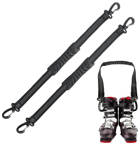 Tragegurt für Snowboardstiefel, 2 Stück, verstellbar, für Eiskunstlauf-Ausrüstung, Schultergurt für Skitasche, für Winter-Snowboarden für Männer, Frauen und Erwachsene