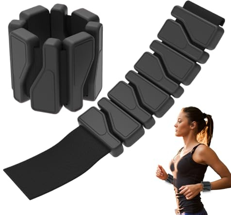 Ankelvikter – 2 x handvikter för kvinnor, 17,01 x 7,03 x 0,51 tum justerbar silikonhandledsrem pilatesutrustning, fitnessarmband för promenader, balett, yoga, hemträning och styrketräning