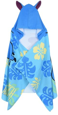 CARTOON Strandponcho för barn 70 x 140 cm mikrofiber huva kappa 240 gsm absorberande handduk snabbtorkande badrock barn lätt för strand pool och hem
