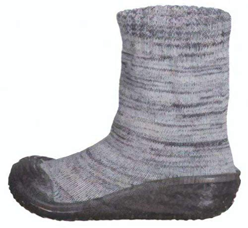 Playshoes Pantoufles Stick Chaussure de sport nautique Mixte Enfant, Gris Haut, 26/27 EU
