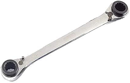 MACHSWON Llave de carraca reversible 4 en 1 multiusos de doble extremo para reparación (1 paquete, 8 x 9-10 x 11 mm)
