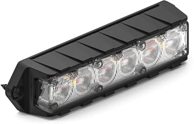 Feniex Industries Feneix Fusion Surface Mount | Red | 3-Modes | 6 LEDs, Super Bright 3 Watt LEDs, SAE Class 1, SAE Class 1 | Emergency Warning Lights