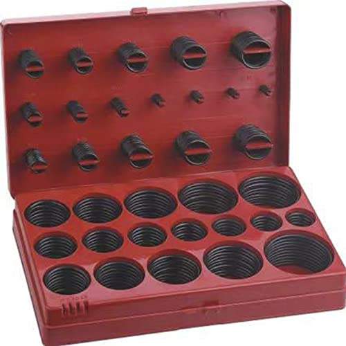 Botasea 419 PCS Metrische O-Ring-Sortiment, 32 Universalgröße NBR Buna-N Nitril-Gummi-O-Ring-Kits, O-Ring-Dichtung für Automobil, Sanitär- und Wasserhahnreparatur (Rot)