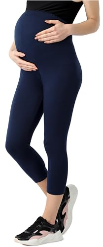 Be Mammy Leggings Premaman 3/4 Pantaloni in Bio-Cotone Donna BE20-284