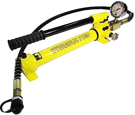 Hydraulische Handpumpe mit Manometer (700 bar, 350 cm3) (B-700CB)