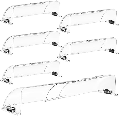VIHOSE 6 Pcs Adjustable Air Vent Deflector, Adjust from 8'' to 14'' for Floor Vents, Magnetic Air and Heat Deflector Vent Covers for Floor Sidewall (Smooth Type)