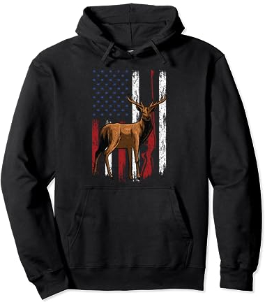 Jäger Hirsch Elch Bock jagen Elkaholic Pullover Hoodie