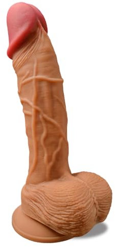 7 Inch Suction Cup G Spot Anal Dildo for Beginner, Realistic Dildos Adult Sex Toys for Hands-Free Play, Silicone Flexible Dildo Sex Toy with Strong Suction Base for Men Women Couples