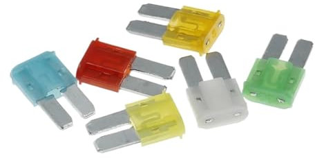 IONQXIDLD 10er-Pack Standard-Mini-Micro2-Kfz-Flachsicherungen for Kfz-Sicherungen mit 32 V, 1 A, 2 A, 3 A, 5 A, 7,5 A, 10 A, 15 A, 25 A, 30 A, 35 A, 40 A (Color : Micro2, Size : 5A)