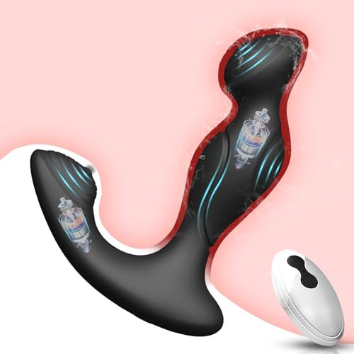 TDLPlus Analvibratoren für Mann Frau Prostata Stimulation Männer mit 10 Vibration & Fernbedienung, Silikon Analplug Analdildo Vibrator Vibratorstarb Vibratorensets Sexspielzeug für Männer Paare