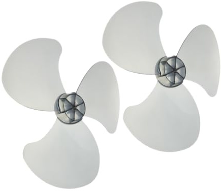 CIYODO 2stücke Ersatz-lüfterblätter Für Stand Und Tischventilatoren Transparente Schwarze Kunststoffblätter Leise Und Langlebig Einfache Montage Und Demontage Kompatibel Mit