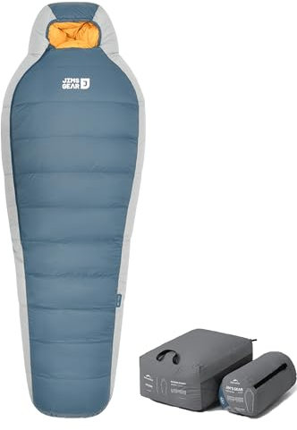 Naturehike Schlafsäcke 850FP Wasserabweisender Gänsedaunen-Schlafsack, 15D Nylon, wasserdicht, geschlossen, leicht, tragbar, für Übernachtungen bei kaltem Wetter und Camping, mit Aufbewahrungstasche