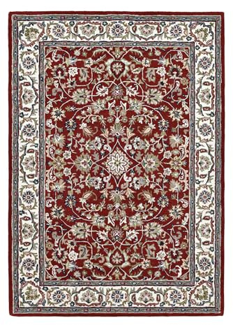 Teppich aus 100% Schurwolle (IWS); handgetuftet | Größe: 60 x 90 cm; Farbe: Rot | THEKO die markenteppiche - Royal Orient