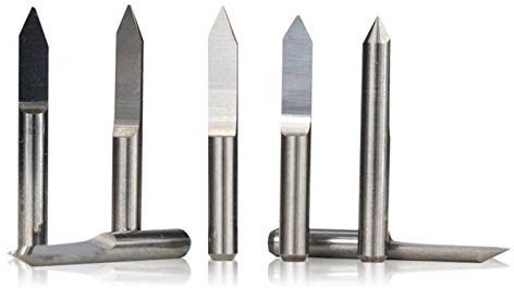 End Milling Cutter,Drill End Mill Bits Set,10pcs 45/60/90 Degrees Flat Bottom PCB Engraving Bit for PCB Machine V Shape 3D Milling Cutter Tungsten Carbide Engraving Bit(Degree90X0.3mm)