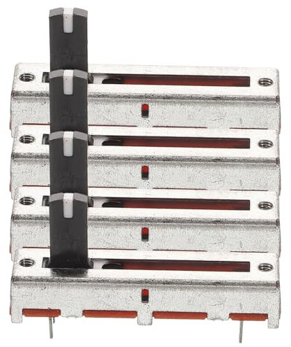 PartyKindom 4stücke Bk Linear Schiebepotentiometer Für Mixer Und Lautstärkeregler Präzise Steuerung Für Audioanwendungen Für Dj Und Studio-setups