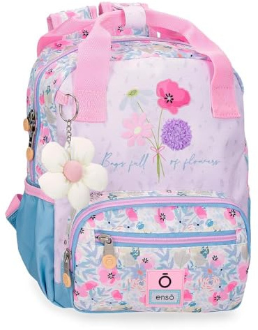 Enso Full of Flowers Mochila Adaptable, Rosa
