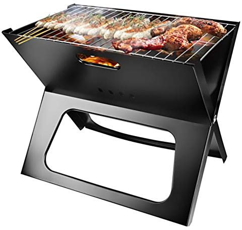 PNAJFUEL Griglia a Carbonella Pieghevole Griglia da Barbecue Griglia da Barbecue Portatile Griglia a Carbonella Spessa Forno Domestico Verticale Griglie da Campeggio Resistenti