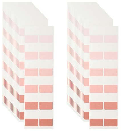 PATIKIL 240 Stück Rosa Kleberegisterkarten Tab Marker, 24 x 31mm Halbtransparente Haftstreifen zum Markieren von Büchern und Texten - Leicht entfernbar, rückstandslos, papierschonend