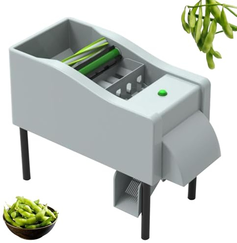 Desgranadora de guisantes eléctrica, peladora automática de guisantes, eficiencia de desgranado de 25-40 kg/h, peladora comercial de frijoles, baja tasa de rotura, motor de cobre puro