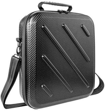 Fabater Custodia Rigida per Kit Parabola Satellitare, Custodia da Trasporto Antiurto per Montaggio Adattatore per Tubo, Nera