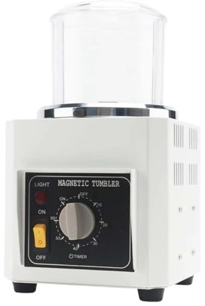Macchina lucidatrice magnetica KT-90 Mini buratto for gioielli for la pulizia e la finitura di ferramenta in metallo Prestazioni potenti