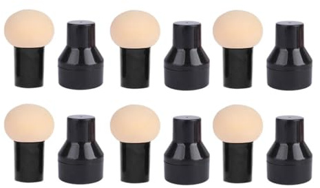 Toyvian 6pcs Powder Puff Set for Women Makeup Foundation Puff with Fluffy Hydrophilic Polyurethane Material, Portable Design for Daily Use Blush and Highlighter Application