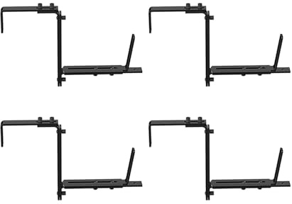 4/6 pezzi regolabili per finestre fioriere staffe montaggio a parete porta piante davanzale finestra fioriera set per uso esterno finestra giardinaggio staffa