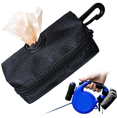 Suxdlan Hundbehandlingspåse med bajspåse dispenser liten hundträning presentväska för koppelbälte för resor och promenader
