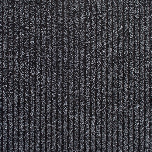 WEST DERBY CARPETS ONLINE LTD - eXtreme CHARCOAL ENTRANCE MATTING - DOORWAY MATTING - RIBBED HEAVY DUTY ENTRANCE MATTING - BARRIER MAT - 3m length x 1m Width
