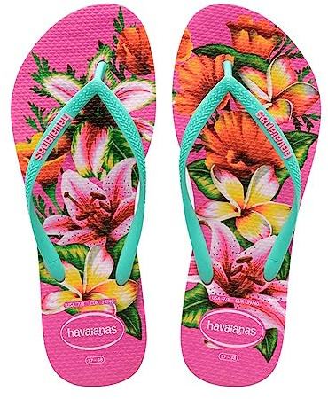 Havaianas Slim Floral, Sandali Donna, Rosa (Hollywood Rose), 39/40 EU