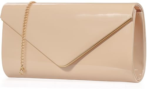 Dexmay Clutch aus Lackleder, glänzend, für Damen