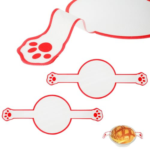 2 x Silicone Baking Mat for Dutch Oven, Dough Mat, Dough Drops, Baking Mat, Oven Accessories, Silicone Mat Baking with Long Handles, Reusable Bread Baking Accessories