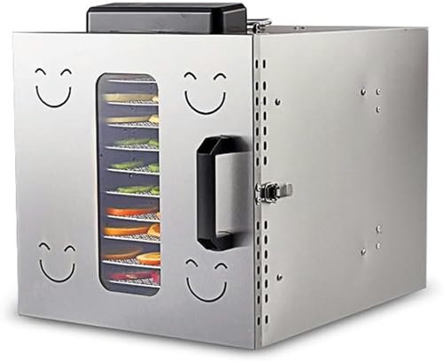 AFLEPCBRQ 12 Strati di Frutta Secca Mac Fruit Essiccatore Cibo di Frutta Te Tea SOLUBILI Fasi da FRUTTO E ESCENTI