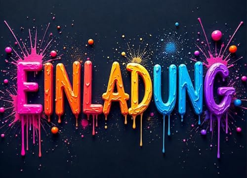 ZETTMANN Graffiti Einladungskarten Kindergeburtstag – 10er Set – Coole Street Party Einladungen für Jungen & Mädchen – Urban Splash Design – Premium Druck DIN A6