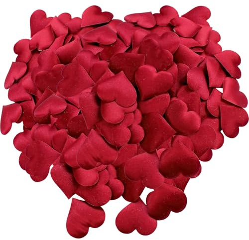 100 Stück Schwamm Herz Konfetti Rot, herz, Herzen Deko Hochzeit Streudeko, valentinstag deko für valentinstag Geburtstag Party Dekoration, Streudeko Geburtstag, Tischdeko Herz Für Hochzeit Deko